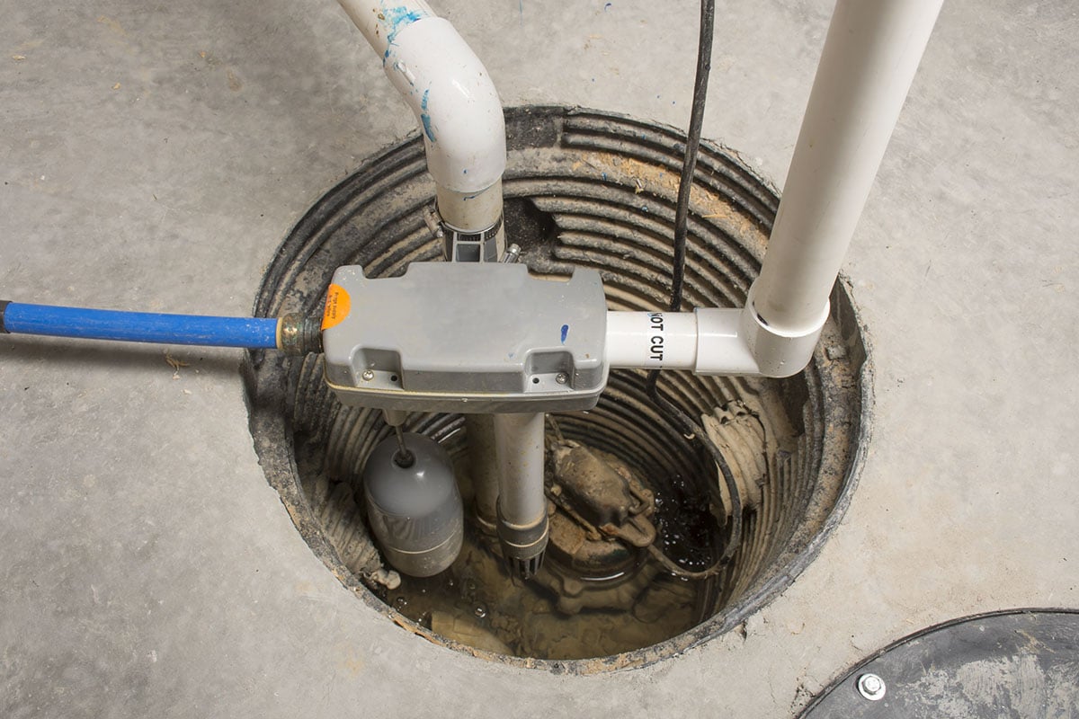 Sump pump battery