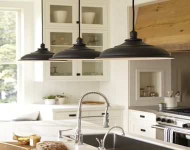 Overhead kitchen lighting